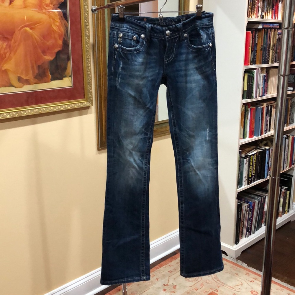 Miss Me embellished jeans, size 26